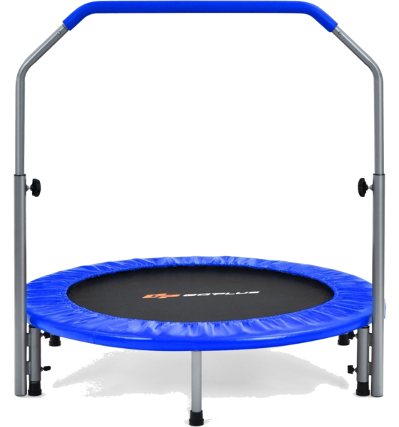 
NORTHIX, 
&Oslash;101 Cm Folding Mini Trampoline Fitness Trampoline With Height-adjustable Handle Blue + Black, 
Detail 1
