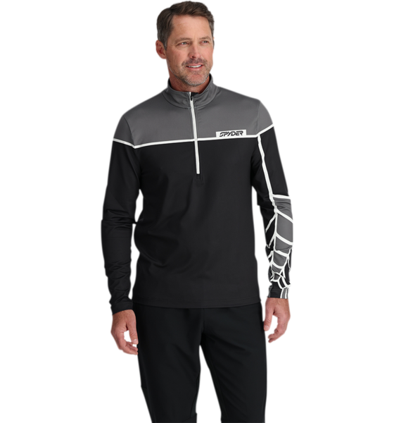 942749101105 SPYDER 1/2 Zip Sweatshirt Capitol Zip T-neck  Model01 Detail