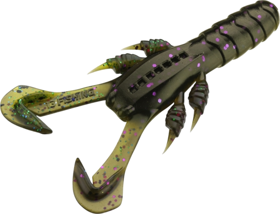 930545101101 13 FISHING 13 Fishing Ninja Craw Creature Bait, 7cm, 10g - Mardi Craw - 6pcs  Standard Detail