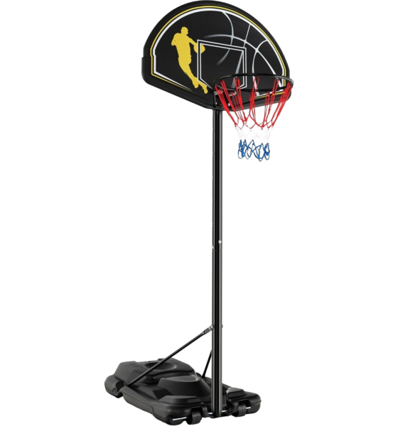 
NORTHIX, 
130-305cm Height Adjustable Basketball Stand With Wheels  Stand Portable Basketball Hoop, 
Detail 1
