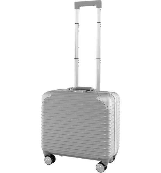 
B2X, 
16” Hand Luggage 34l Rolling Suitcase With Laptop Compartment  Spinner Wheels 43 X 24 X 44 Cm Silve, 
Detail 1
