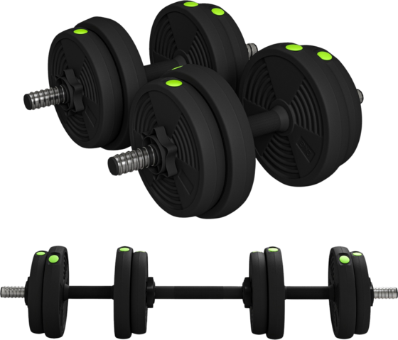 
NORTHIX, 
2-in-1 Dumbbell Set, 15 Kg Adjustable Dumbbell Set With 8 Weight Plates, Floor-friendly For Strength, 
Detail 1
