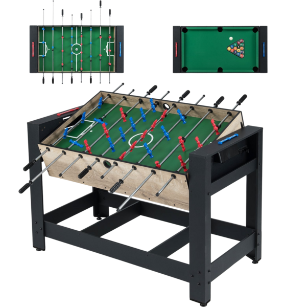 
NORTHIX, 
2-in-1 Foosball  Billiard Table &ndash; Compact, Stable Design, 
Detail 1
