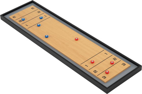 
NORTHIX, 
2-in-1 Shuffleboard  Curling Table Game, 114 Cm, Portable, 
Detail 1
