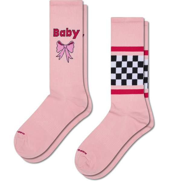 958550101101 HAPPYSOCKS 2-pack Baby Sneaker Socks  Standard Detail