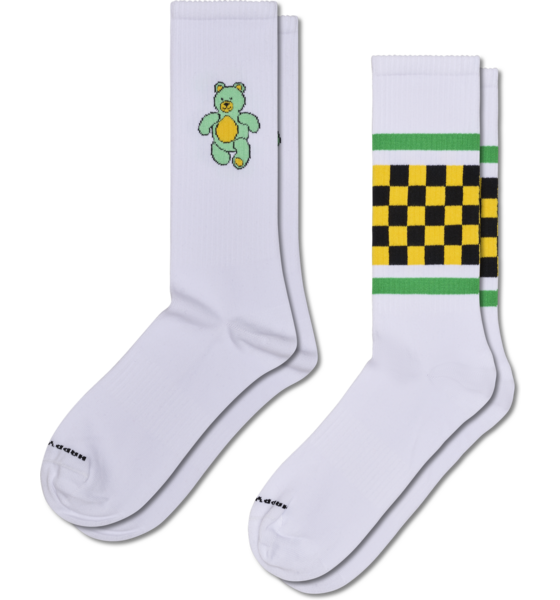 
HAPPYSOCKS, 
2-pack Teddy Bear Sneaker Socks, 
Detail 1

