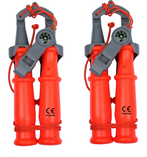 929985101101 WIGGLER 2-pack Wiggler Safety Ice Spikes With Whistle  Compass  Standard Detail