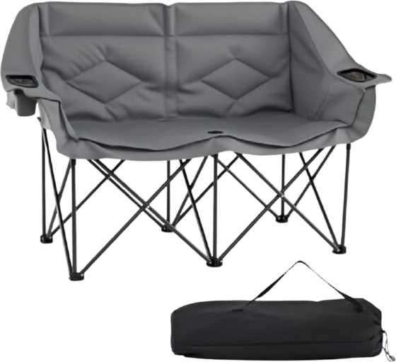 
NORTHIX, 
2-person Folding Camping Chair, Cup Holders, 300 Kg, 
Detail 1
