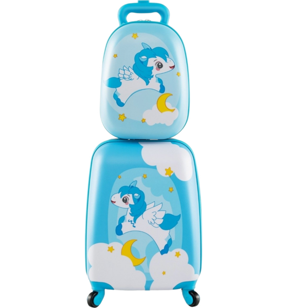 
B2X, 
2-piece Children's Suitcase + Backpack Made Of Plastic Children's Trolley Children's Luggage 12" + 1, 
Detail 1
