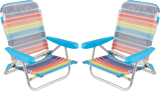 
NORTHIX, 
2-piece Folding Beach Chairs With Adjustable Backrest, 
Detail 1
