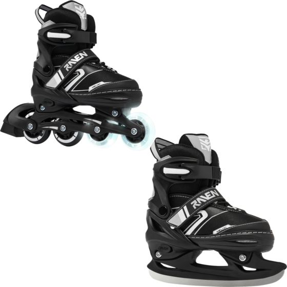 
RAVEN, 
2in1 Helixi Hockey (2 Front Led Wheels), 
Detail 1

