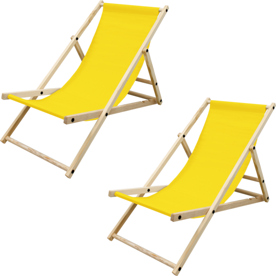 
ECD GERMANY, 
2x F&auml;llbar Tr&auml;dg&aring;rdsstol 3 Liggplatser Gul Solstol Relaxstol Strandstol F&ouml;r Terrass Och Balkong, 
Detail 1
