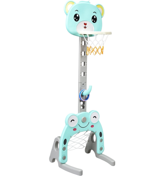 
NORTHIX, 
3-in-1 Adjustable Kids Basketball, Soccer, Ring Toss Set, 
Detail 1
