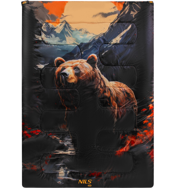
NORTHIX, 
3-in-1 Double Sleeping Bag, Bear Design, 
Detail 1
