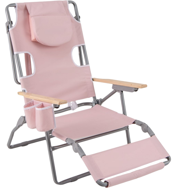 
NORTHIX, 
3-in-1 Folding Beach Chair With Footrest  Cushion, 
Detail 1
