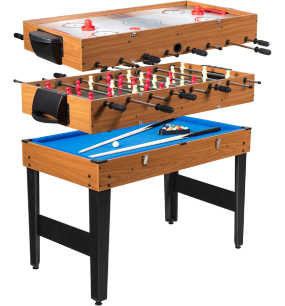 
NORTHIX, 
3-in-1 Game Table, 48-inch Foosball Pool Slide Hockey, 
Detail 1
