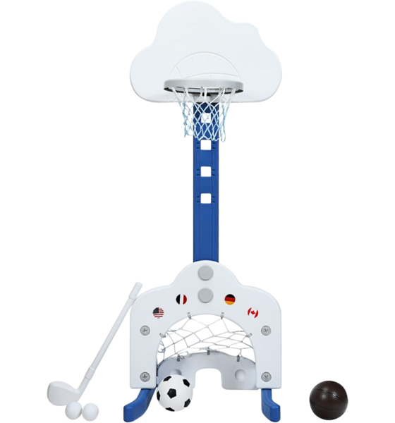 
NORTHIX, 
3-in-1 Kids Sports Set: Adjustable Basketball, Soccer, Golf, 
Detail 1
