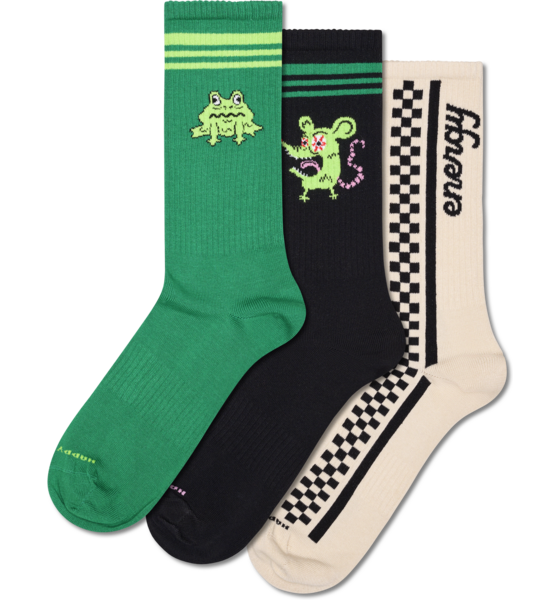 
HAPPY SOCKS, 
3-pack Animals Sneaker Socks, 
Detail 1
