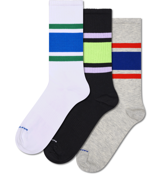 
HAPPY SOCKS, 
3-pack Simple Stripe Sneaker Socks, 
Detail 1

