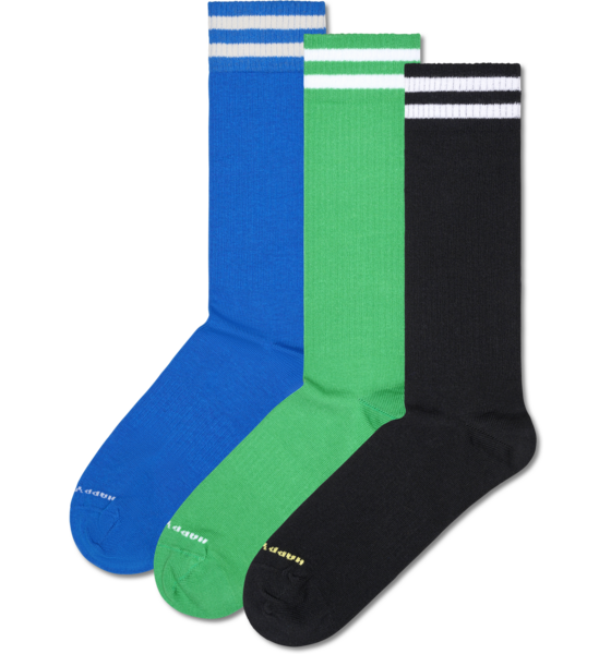 
HAPPYSOCKS, 
3-pack Solid Sneaker Socks, 
Detail 1
