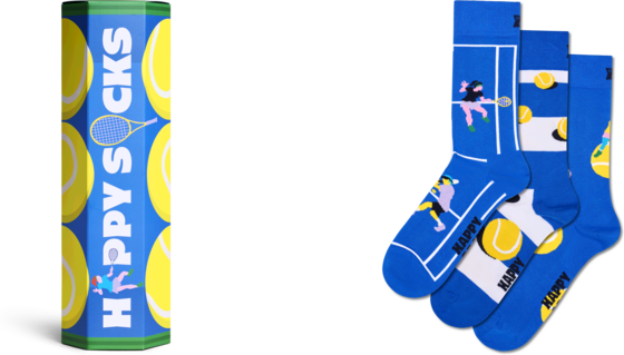 
HAPPY SOCKS, 
3-pack Tennis Socks Gift Set, 
Detail 1
