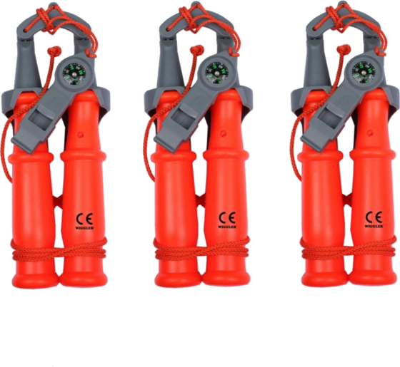 
WIGGLER, 
3-pack Wiggler Safety Ice Spikes With Whistle  Compass, 
Detail 1
