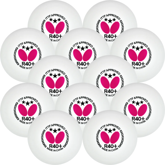 
BUTTERFLY, 
3-stjärnig Tävlingsboll 12-pack, 
Detail 1
