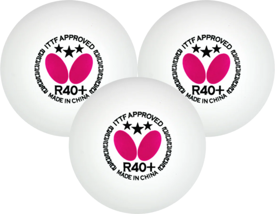 
BUTTERFLY, 
3-stjärnig Tävlingsboll 3-pack, 
Detail 1
