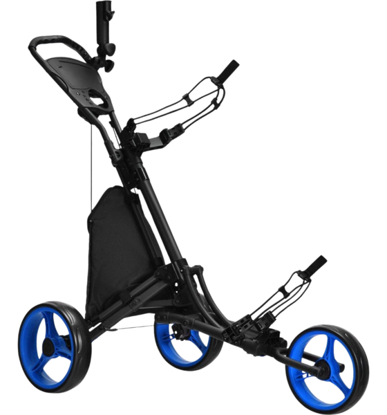 
NORTHIX, 
3-wheel Folding Golf Trolley With Scoreboard  Umbrella  T-piece Holder Black + Blue, 
Detail 1
