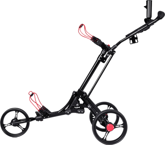 
NORTHIX, 
3-wheel Golf Trolley Golf Cart Golf Foldable Simple Push And Pull Cart Black, 
Detail 1
