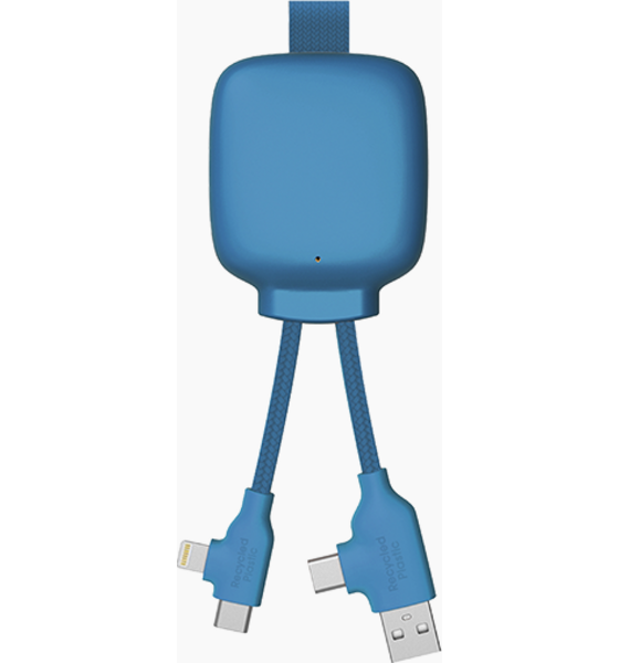 
XOOPAR, 
3000 Mah Powerbank I &Aring;tervunnen Plast - Gamma Lite Bl&aring;, 
Detail 1
