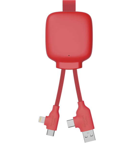 
XOOPAR, 
3000 Mah Powerbank I &Aring;tervunnen Plast - Gamma Lite R&ouml;d, 
Detail 1
