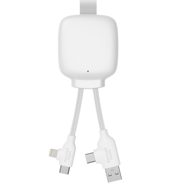 
XOOPAR, 
3000 Mah Powerbank I &Aring;tervunnen Plast - Gamma Lite Vit, 
Detail 1
