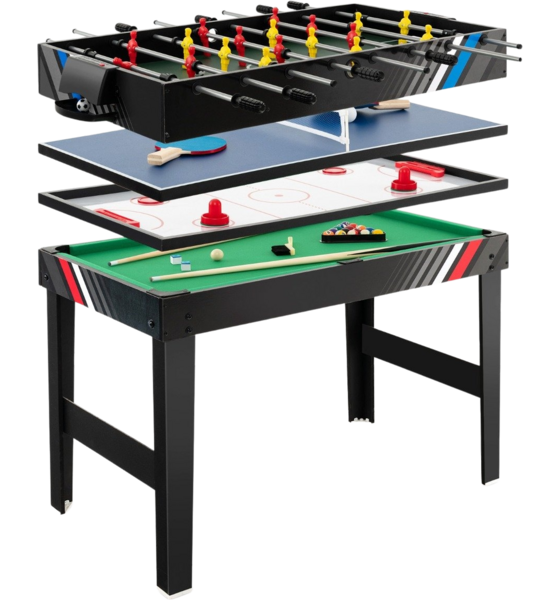 
NORTHIX, 
4 In 1 Multi-game Table With Table Football  Pool Billiards  Air Hockey  Table Tennis Arcade Game, 
Detail 1
