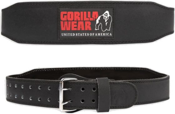 
GORILLA WEAR, 
4 Inch Padded Leather Belt, 
Detail 1
