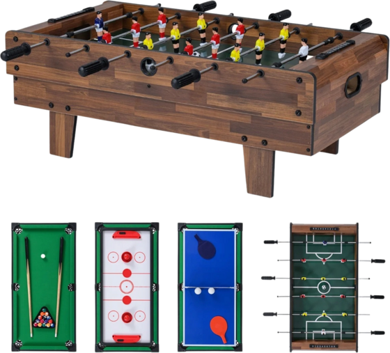 
NORTHIX, 
4-in-1 Game Table: Foosball, Pool, Air Hockey, Ping Pong, 
Detail 1
