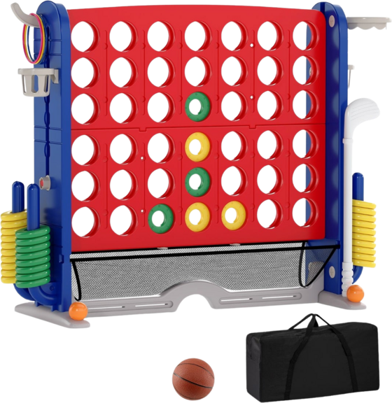 
NORTHIX, 
4-in-1 Giant Connect Game Set With Basketball, Ring Toss, Golf, 
Detail 1
