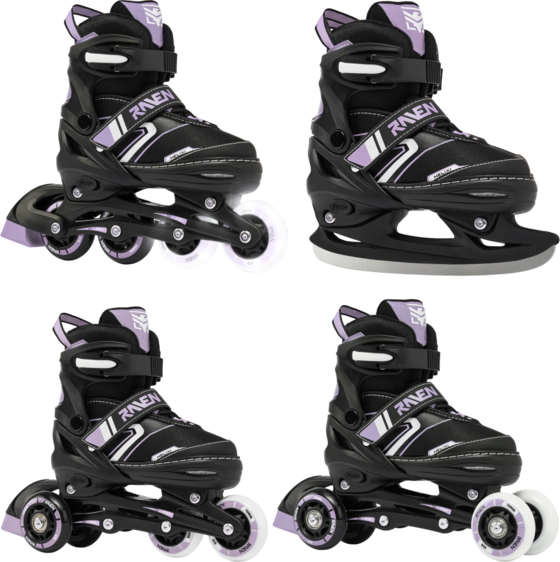 
RAVEN, 
4in1 Helixi Hockey (2 Front Led Wheels), 
Detail 1
