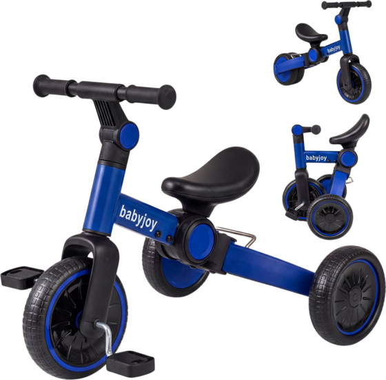 
NORTHIX, 
5-in-1 Kids Balance Bike With Adjustable Handlebar, Blue, 
Detail 1
