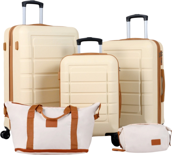 
NORTHIX, 
5-piece Luggage Set, Tsa Lock, Spinner Wheels, Beige, 
Detail 1

