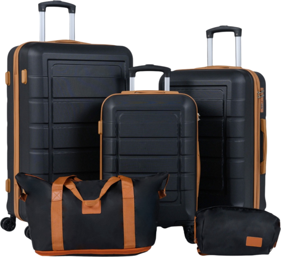 
NORTHIX, 
5-piece Luggage Set, Tsa Lock, Spinner Wheels, Black, 
Detail 1
