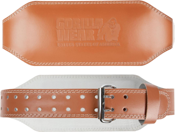 
GORILLA WEAR, 
6 Inch Padded Leather Belt, 
Detail 1
