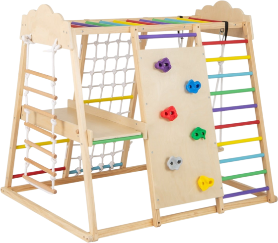 
NORTHIX, 
8-in-1 Montessori Climbing Set With Slide  Swing, 
Detail 1

