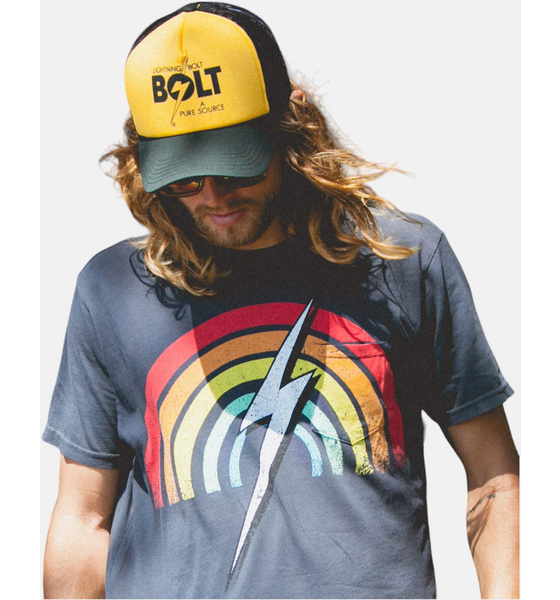 
LIGHTNING BOLT, 
A Pure Source Trucker Cap, 
Detail 1

