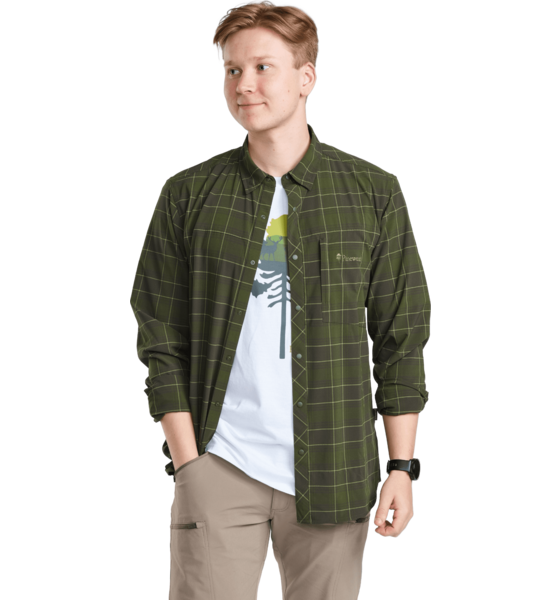 944615102101 PINEWOOD Abisko Trekking L/s Shirt  Model01 Detail