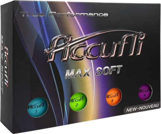 
ACCUFLI, 
Accufli Max Soft Matte Mix 12-pack Golfbollar, 
Detail 1
