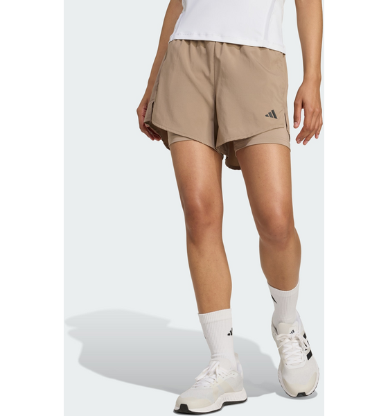 396803502502 ADIDAS Adidas Aeroready Made For Training Minimal Two-in-one Shorts  Model01 Detail