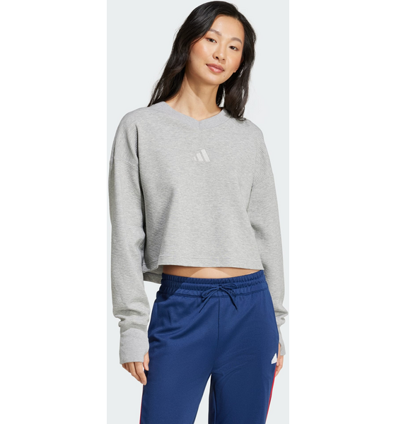 
ADIDAS, 
Adidas All Szn Ribbed V-neck Sweatshirt, 
Detail 1
