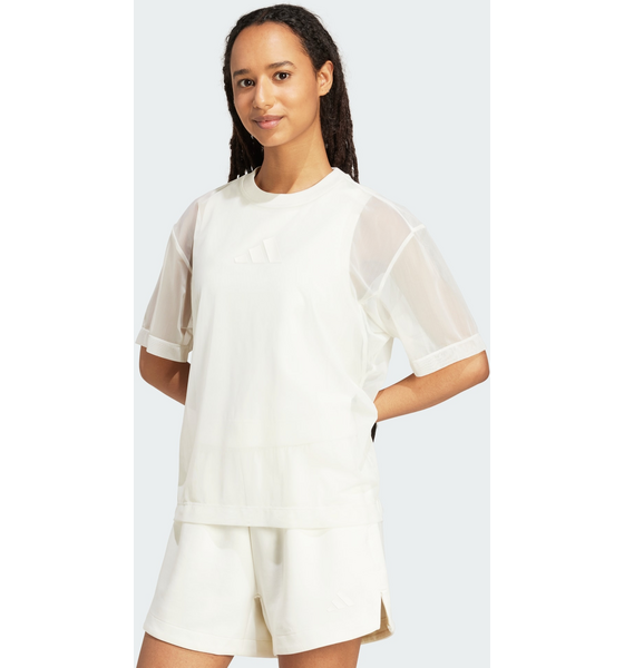 948730101105 ADIDAS Adidas All Szn Soft Lux Mesh Tee  Model01 Detail