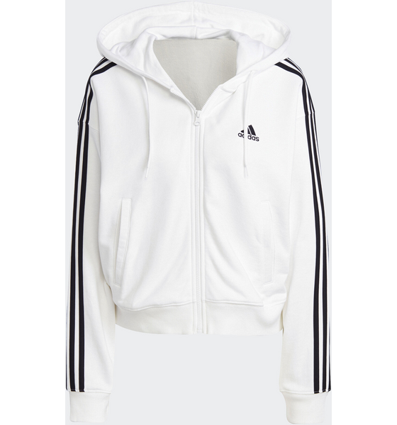 ADIDAS, Adidas Essentials 3-stripes French Terry Bomber Full-zip Hoodie